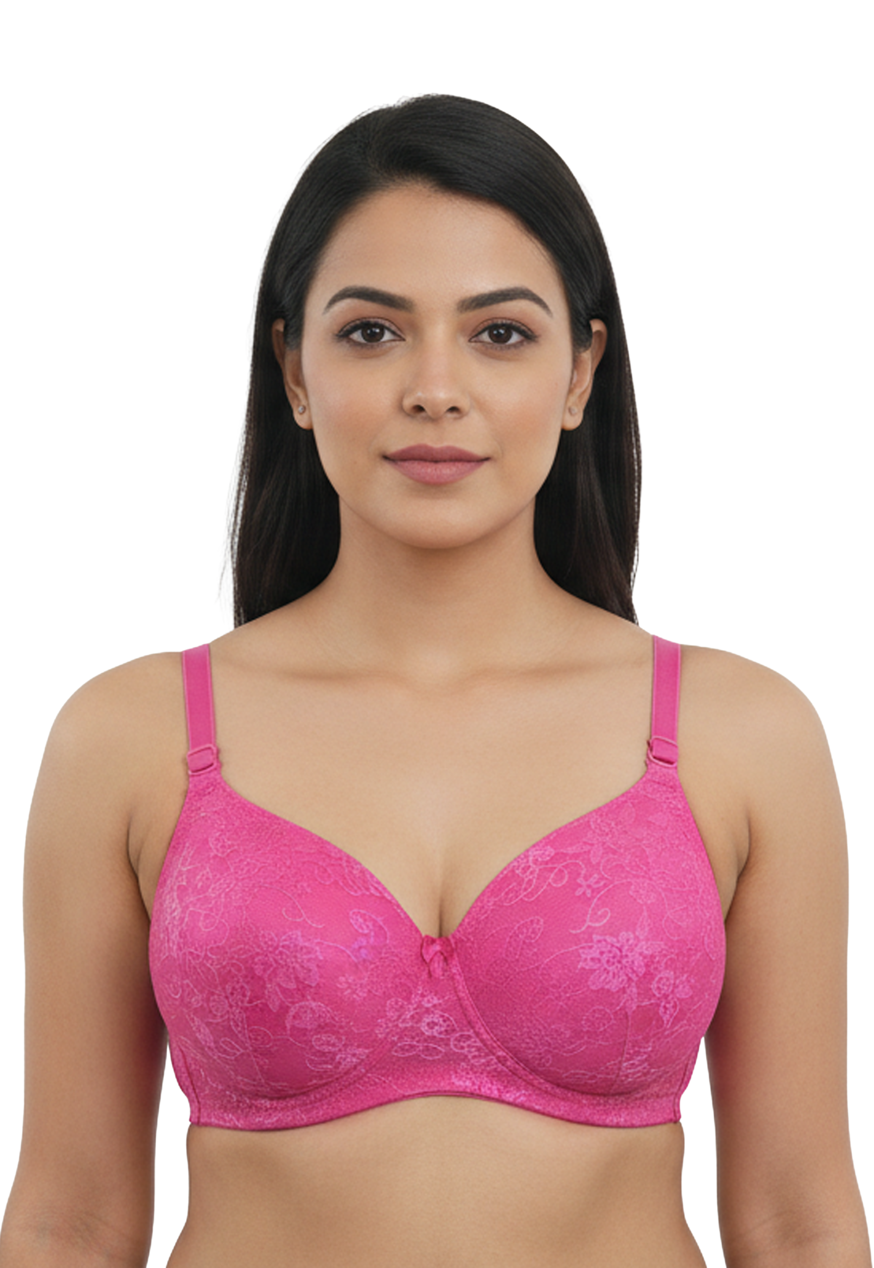 Lace Padded Wireless Bra - Image 4